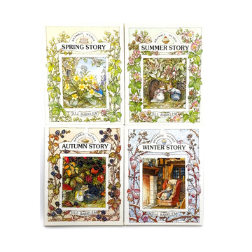 Set of Four Brambly Hedge Books: Spring, Summer, Autumn, Winter Story by Jill Barklem