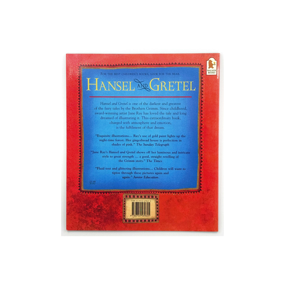 Hansel and Gretel by Brothers Grimm, Retold and Illustrated by Jane Ray