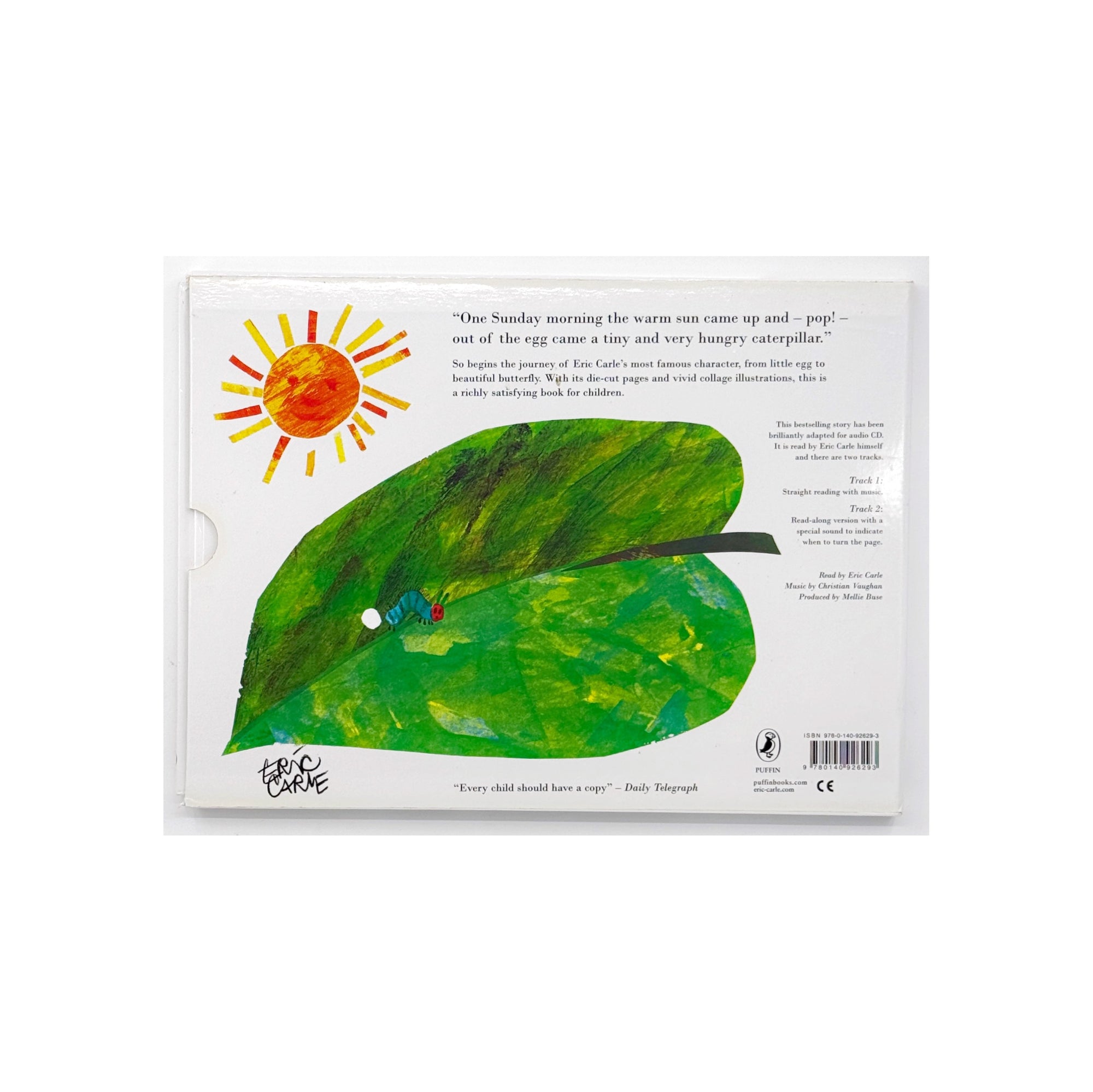 The Very Hungry Caterpillar Book + CD by Eric Carle